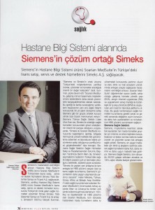 Hastane Bilgi Sistemi Alanında Siemens?in Çözüm Ortağı Simeks